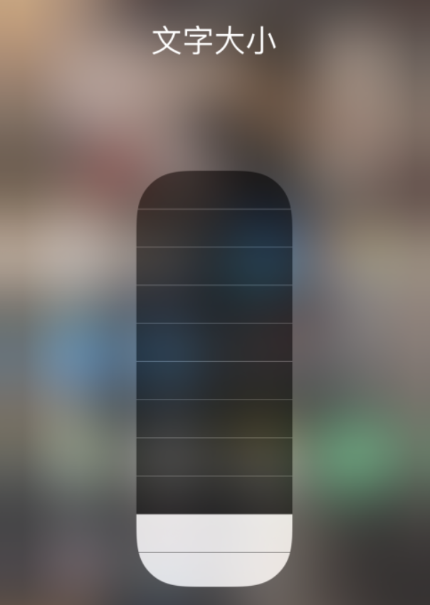 巴青苹果手机维修分享小技巧：在 iPhone 控制中心快速调节字体大小 